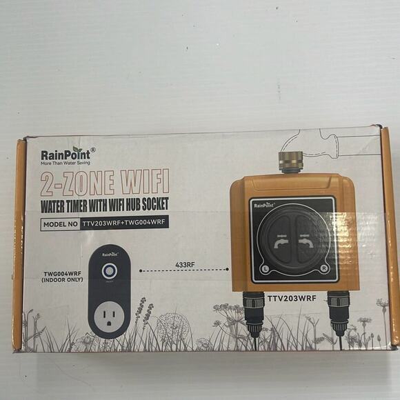 RainPoint Smart Irrigation‎ 2-Zone Wifi Water Timer - Picture 1 of 7